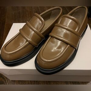 Herno leather brown loafer